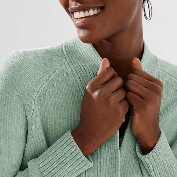 LOFT Women's Chenille Open Cardigan - NWT - Picture 2 of 4